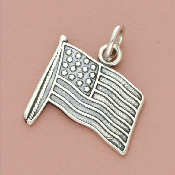 925 Sterling Silver Charm Set. Jewelry making. Heart Ballet Shoe 3D House Flag. - Picture 12 of 13